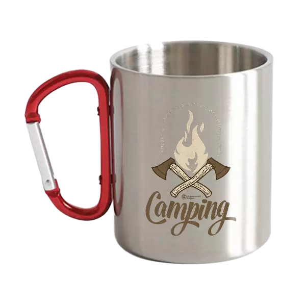 Camping Fire Axes Carabiner Mug 10oz
