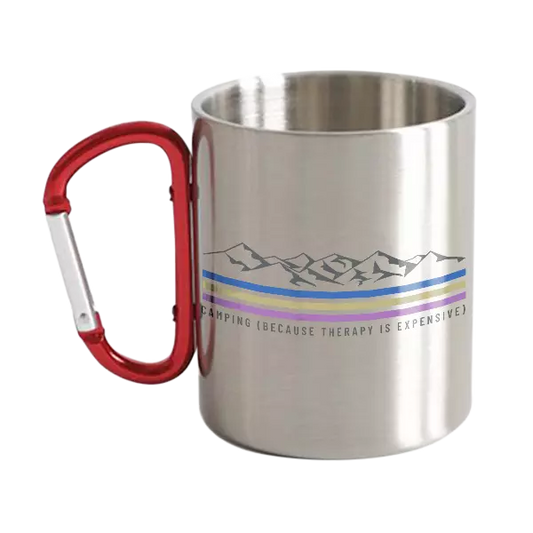 Camping Lines Carabiner Mug 12oz