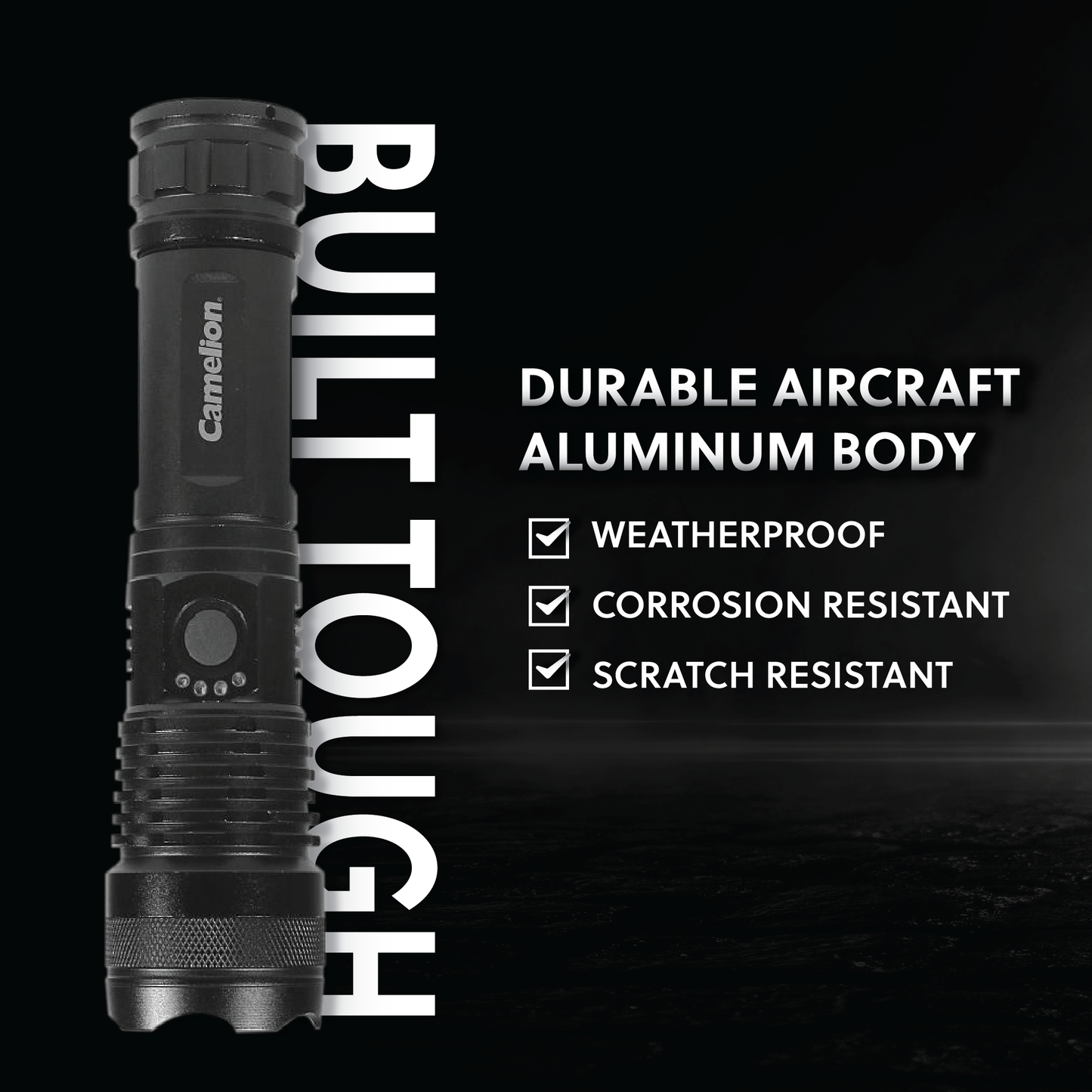 Camelion Aluminum Rechargeable Flashlight RT393