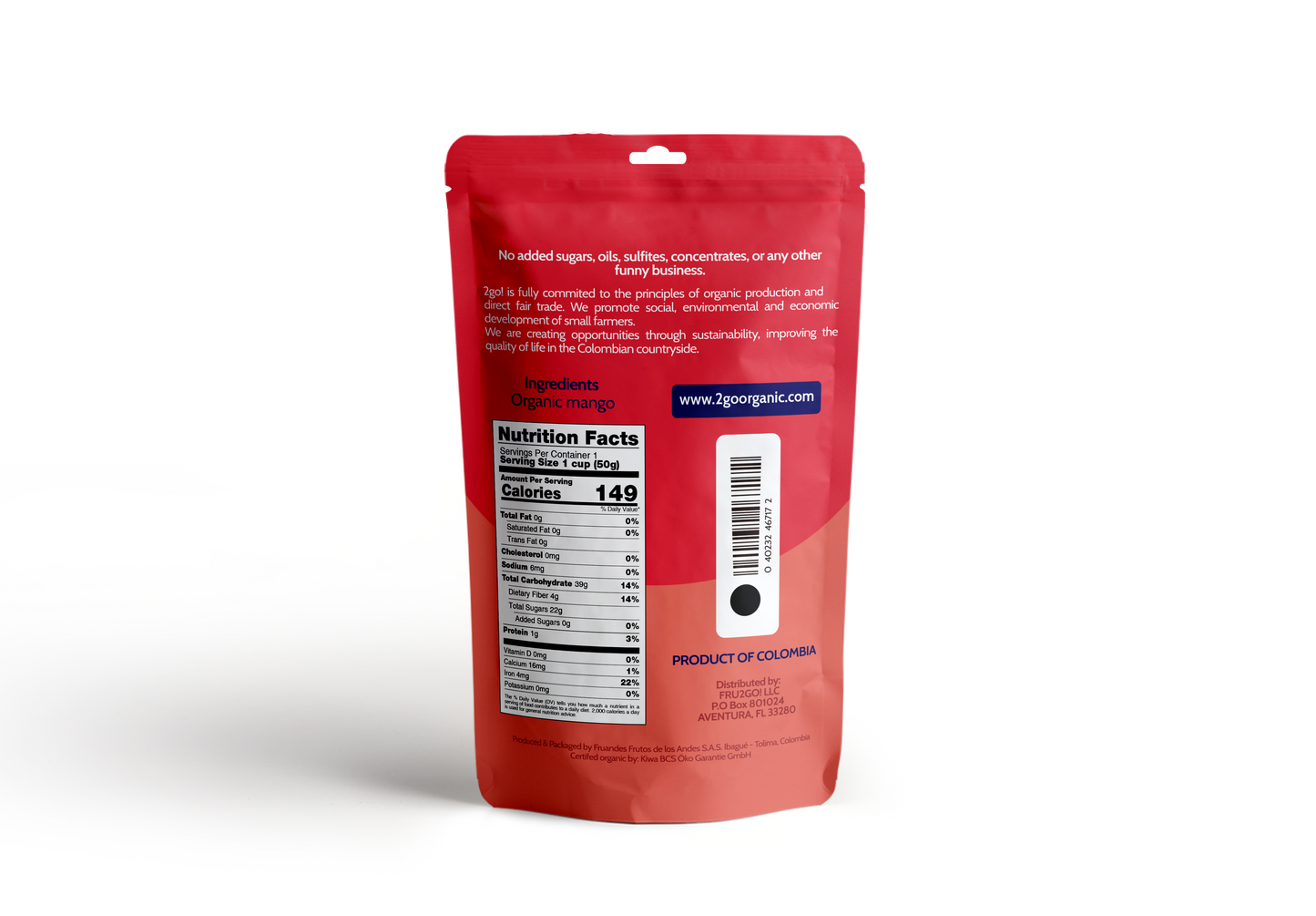 2GO! Organic Dried Fruit Variety Pack