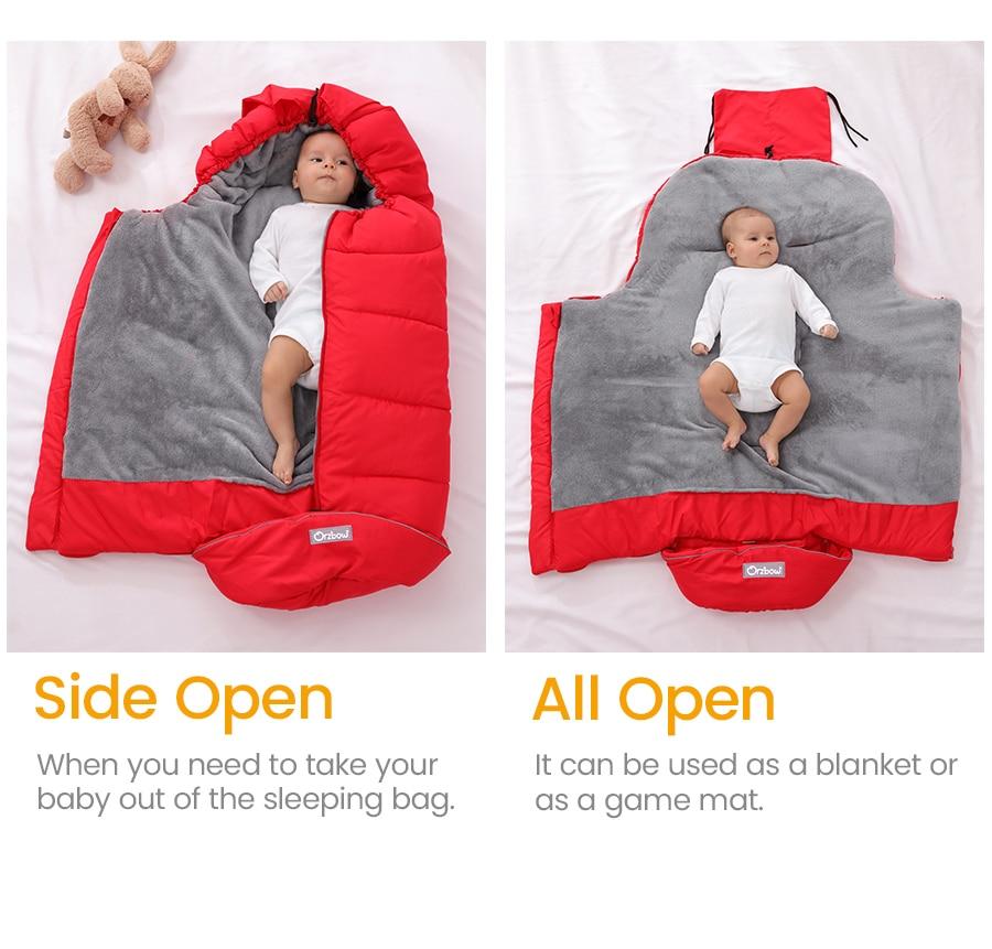 Universal Baby Stroller Footmuff Winter Baby Sleeping Bags Newborn