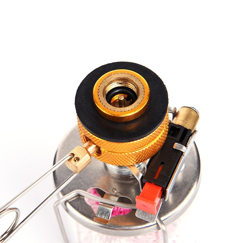 Camping  Gas Lantern Equipment Portable Outdoor Tent Lamp Stove Glass