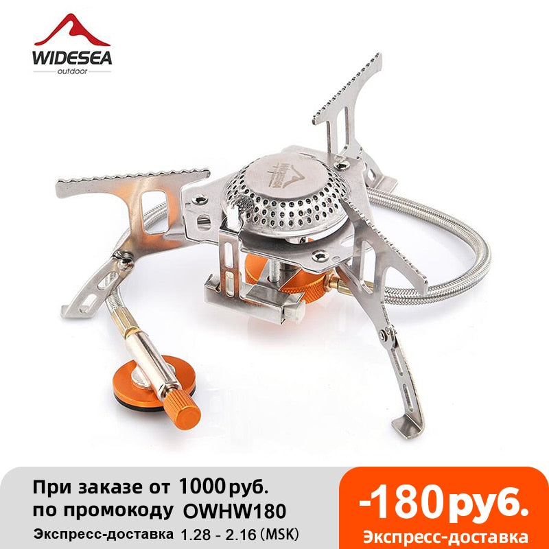 Camping Gas Stove Outdoor Tourist Burner Strong Fire Heater Tourism