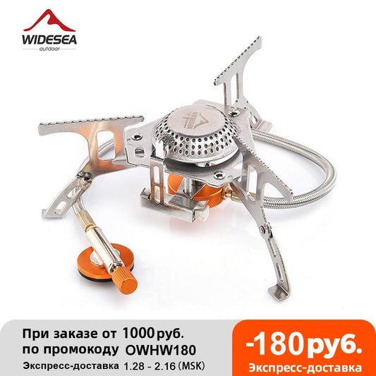 Camping Gas Stove Outdoor Tourist Burner Strong Fire Heater Tourism