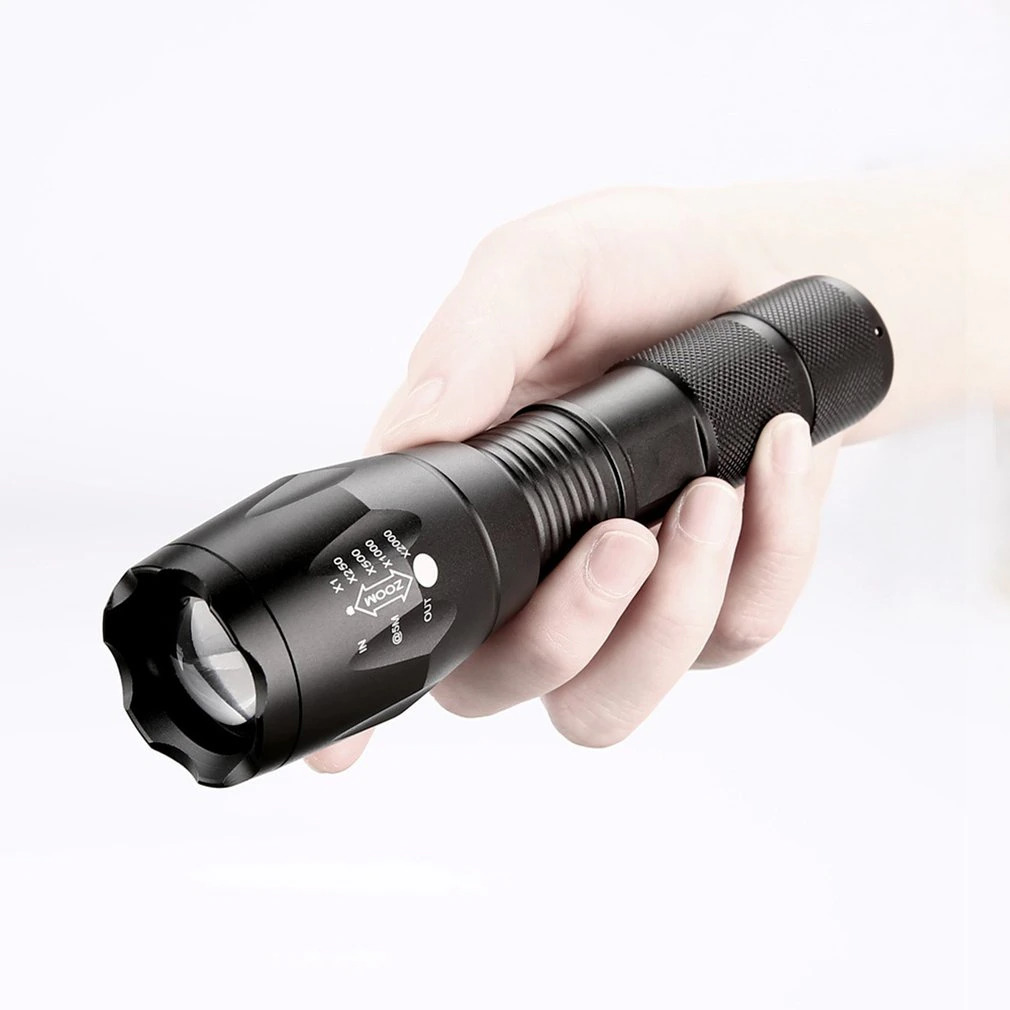 Super-Bright 90000LM LED Tactical Flashlight 5 Modes Zoomable Torch