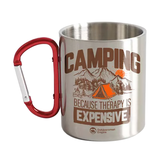 Camping No Expensive Carabiner Mug 12oz