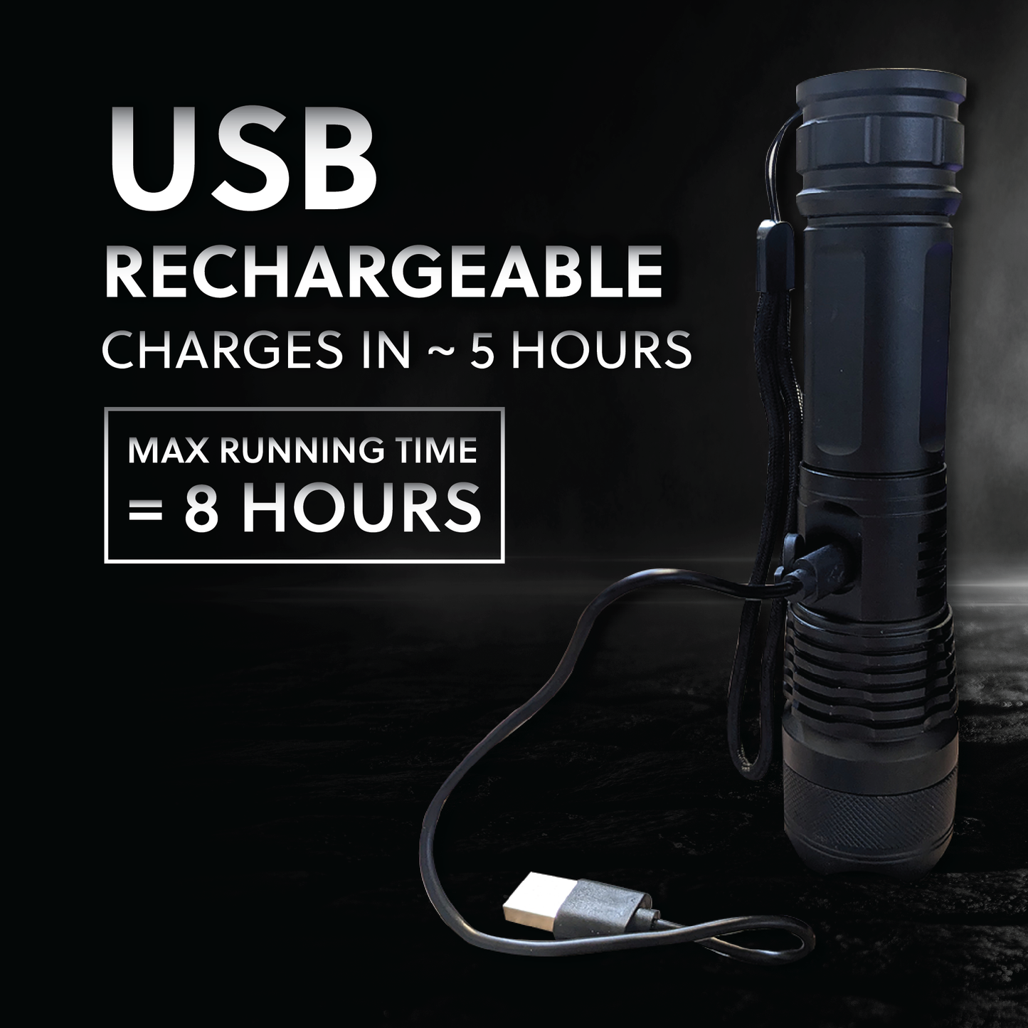 Camelion Aluminum Rechargeable Flashlight RT393