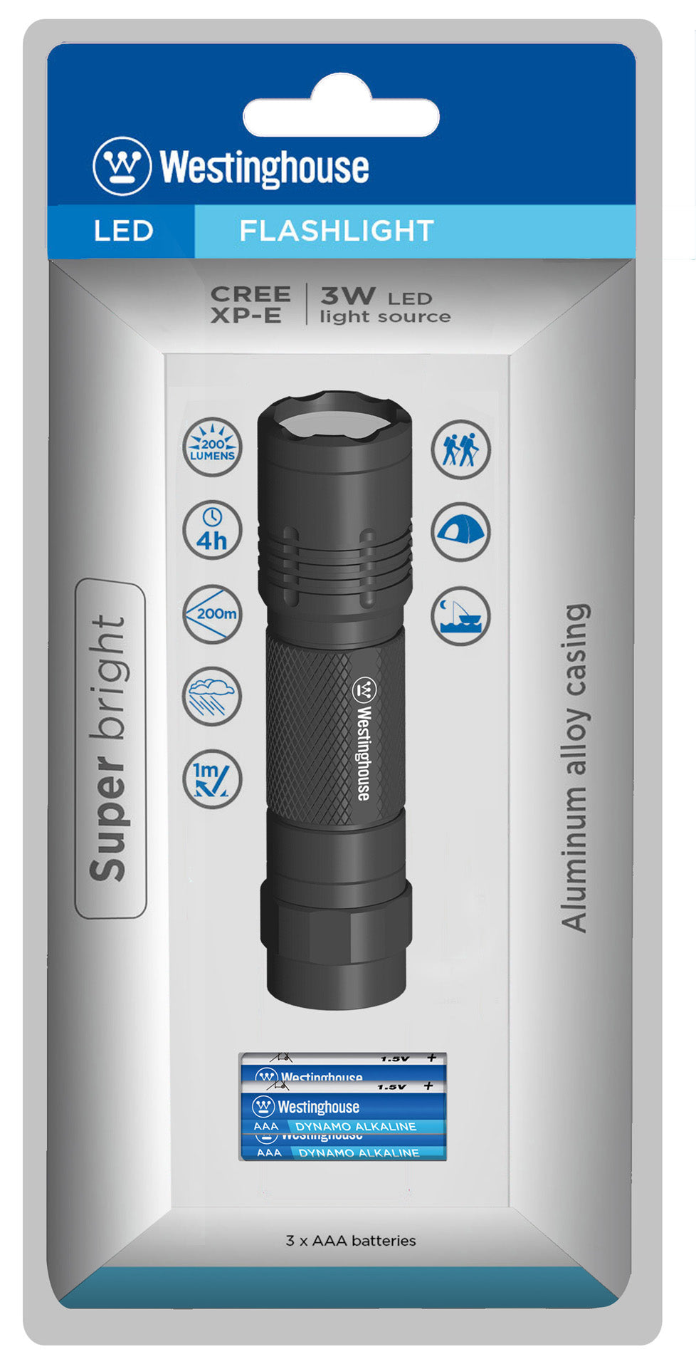 Westinghouse 3 Watt Cree XP-E Aluminum Flashlight