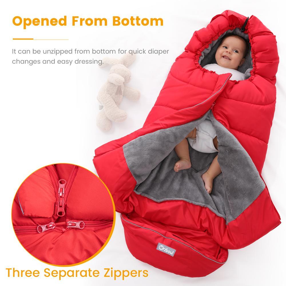 Universal Baby Stroller Footmuff Winter Baby Sleeping Bags Newborn