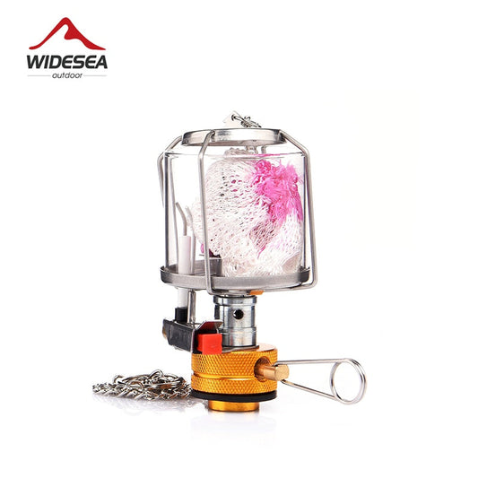 Camping  Gas Lantern Equipment Portable Outdoor Tent Lamp Stove Glass