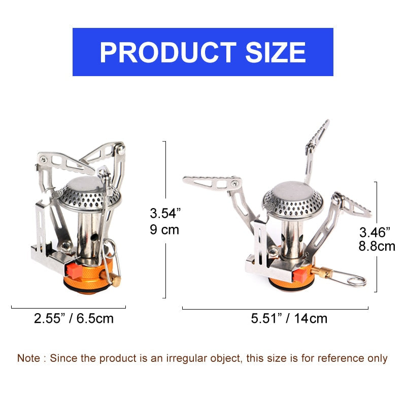 Camping One-piece Gas Stove Heater Tourist Burner Foldable Outdoor