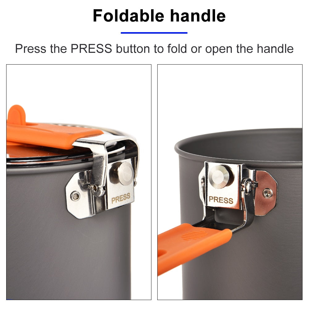 Widesea Outdoor Tableware for Camping 1.6L Pot